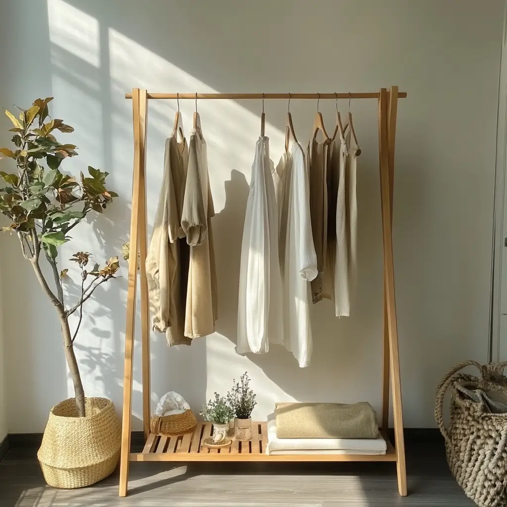 מתלים לבגדים מעץ