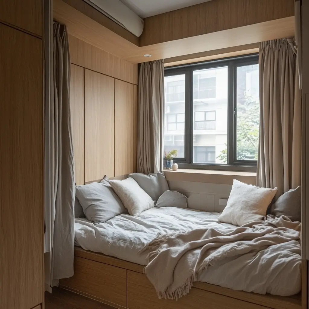 עיצוב חדר שינה קטן