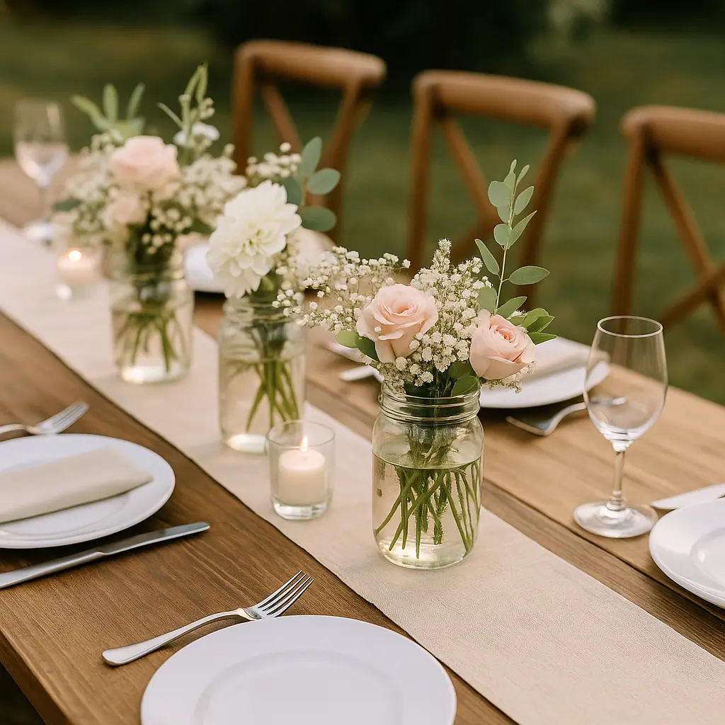 עיצוב חתונה ביתית