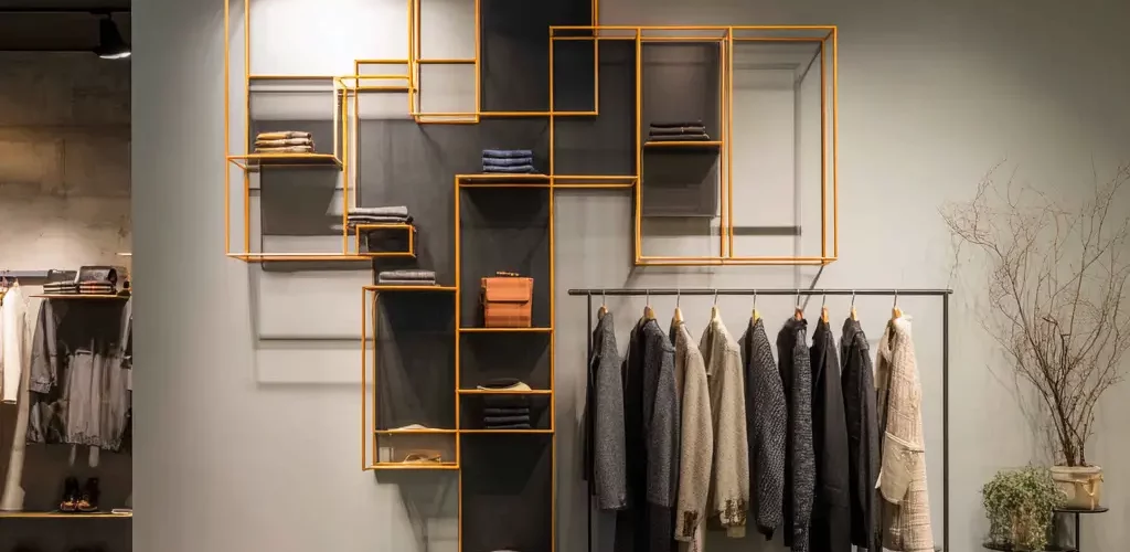 מתלה בגדים נייד לחנות ולעסק