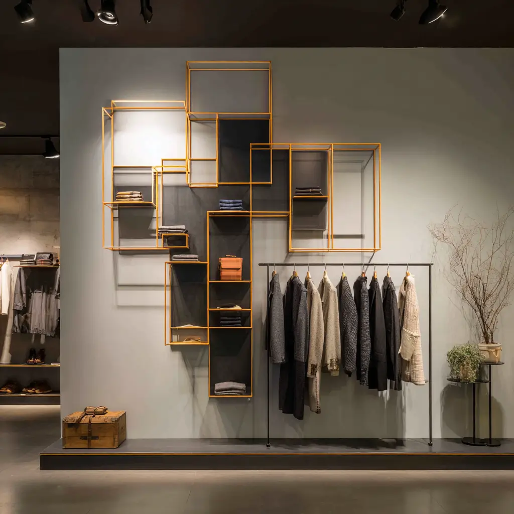 מתלה בגדים נייד לחנות ולעסק